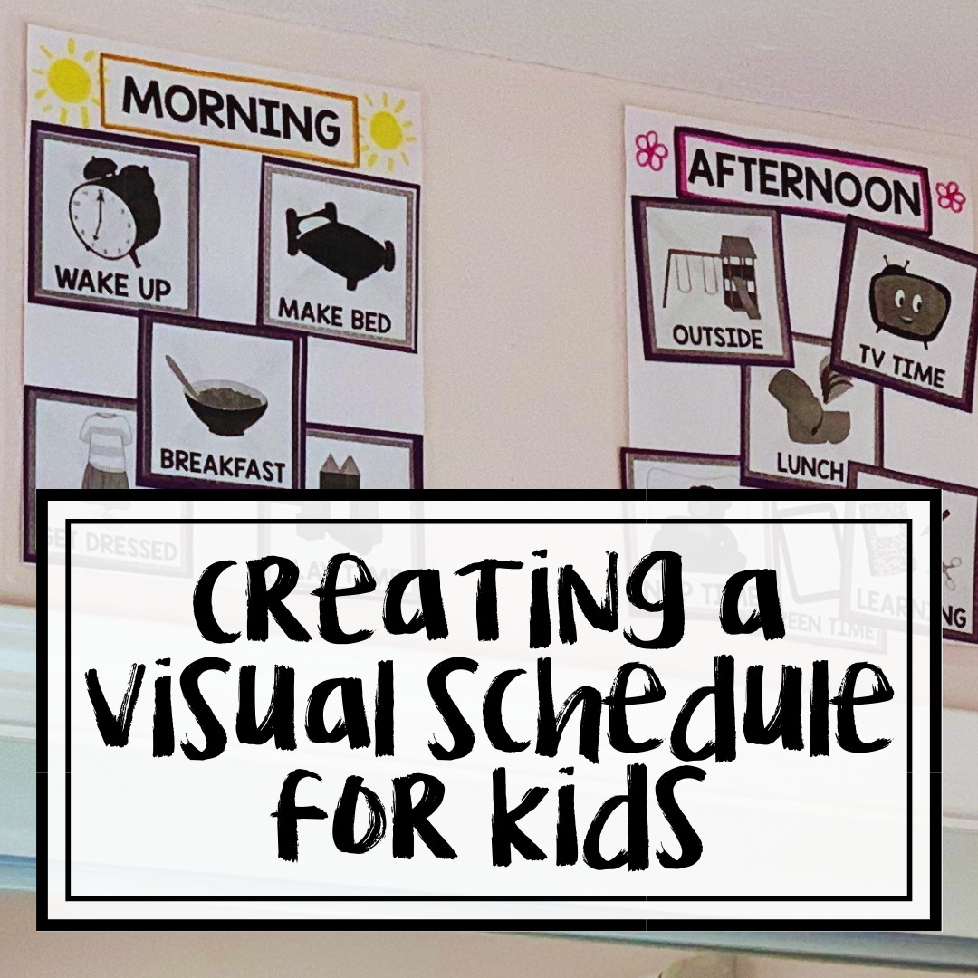 Creating a visual schedule for children - Golden Gluegun